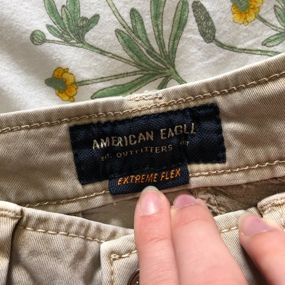 American Eagle Men's Extreme Flex Tan Khaki Shorts - Picture 6 of 6